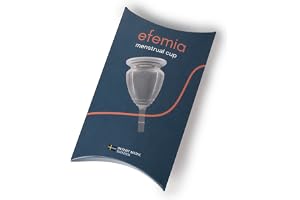 Efemia Menstruationsmugg för kvinnor | medicinsk silikon | Hygieniskt och hållbart alternativ till tamponger och trosinsats