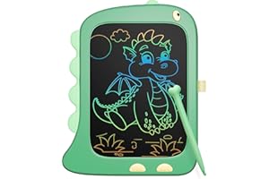 Bravokids LCD Writing Tablet 8.5" Drawing Pad Doodle Board Colorful Screen, Dinosaur Educational Toys for Boys Christmas Birthday Gifts for 3 4 5 6 7 Year Old Kids