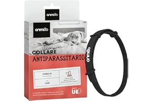 ANIMIGO Collare Antiparassitario per Cani di Tutte Le Taglie - 75 cm, Regolabile e Impermeabile - Collare Antipulci Cane 100% Naturale - Antiparassitario Cani per Prevenzione Pidocchi, Zecche, Pulci, Zanzare