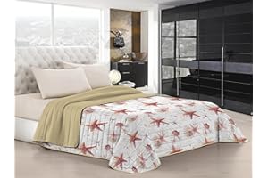 ITALIAN BED LINEN Fantasy Doubleface letnia kołdra pikowana, 220 x 270 cm, gwiazda, mikrofibra, kilin podwójny