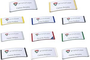 Schmalz Werbeservice Kunststoff Namensschilder mit Magnet für die Kleidung selbstbeschriftbar (anthrazit, 70 x 30 mm)