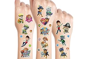 ‎YICOONUO Tattoo Kinder, 10 Blätter 300+ Kinder Tattoos, Wasserdichte Kindertattoos, Kindergeburtstag Party Mitgebsel Hautfreundliche Temporäre Kindertattoos