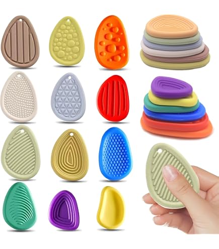 Lot 6 Fidget Toys Sensoriels Silicone - Anti-Stress Texturés Colorés - Idéal Enfants & Adultes Anxieux