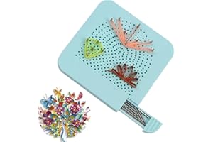 ODETOJOY Quilling Carta Tavola con Perno Stoccaggio Guida Griglia Blu per La Carta di Rotolo Strumento Mestiere Quadrato Fai Da Te