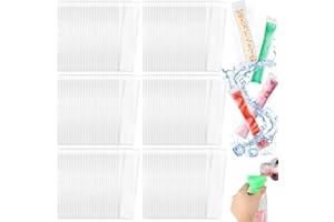 AILUYA 150 bolsas para paletas de hielo, bolsas para helados, bolsas de hielo, bolsas de hielo sin BPA, bolsas de molde pop, bolsas de paletas de hielo, bolsas con embudo para yogur, caramelos de helado,