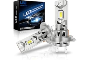 SHINYY Lampadine H7 led per Fari, 2024 Nuovo 24000LM 6500K Bianco Freddo Più Luminoso Alta Potenza H7 Led Lampade Abbaglianti Anabbaglianti per Sostituzione delle Alogene, Pack da 2