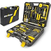 Enventor Tool Box Complete 280 Pieces, Yellow | Portable Briefcase General Purpose Hand Tools, Kit Tool Set for DIY and Daily