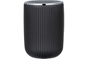 WENKO Cubo con tapa oscilante Agropoli S gris Capacidad: 2 l, Plástico, 14.5 x 20 x 14.5 cm, Gris