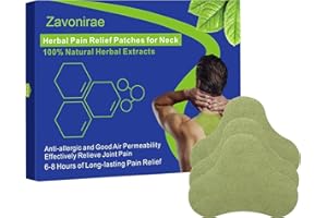 ‎ZAVONIRAE Pain Reliefe Patch, 60 Stück Schmerzlinderung Patch Wärmepflaster, Kräuter Rücke Nackenschmerz Pflaster, Schnell wirkende, langanhaltende natürliche Schmerzlinderung Für Rücken Nacken und Schulter