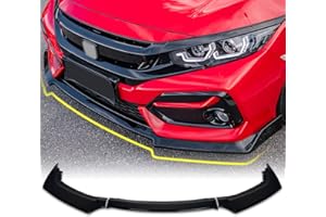 Archaic Spoiler paraurti anteriore compatibile per 10th Gen Honda Civic 2016-2021 Type R Hatchback FK7 FK8, kit corpo spoiler splitter sotto il mento, accessori Civic