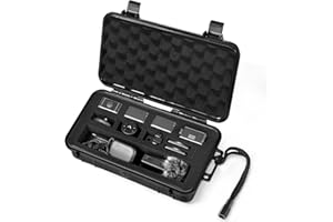 LEKUFEE Estuche Rígido Portátil para dji Action 2 Combo de Pantalla Dual y Accesorios [Solo Estuche]