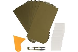 HAKOTOM Lot de 18 Patchs de réparation Autocollants pour tentes - en Nylon imperméable - avec Ciseaux - pour Sac à Dos - Auvent - Veste de Pluie - Bateau Gonflable - Piscine