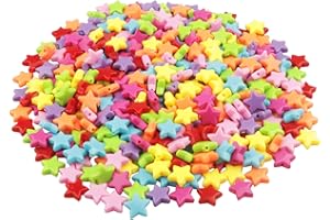 Yixuan LLC Colorato Acrilico Perle 400pcs 14mm Perline Artigianali Perline di Plastica per la Creazione di Gioielli, Oggettistica per la Casa, Braccialetto per Bambini, Collana, Ciondolo