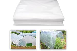 RICOFOT Telo Serra, 2 x 3 Metri Telo per Serra, Riutilizzabile Telo Serra Trasparente, Fai da te Telo per Serra Trasparente, Telo Trasparente per Serra Adatto per la Copertura di Piante Serre Agricoltura
