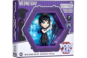 Lansay - WEDNESDAY - Figurine 4D Mercredi en Robe de Bal - Poupée Articulée de Collection 15 cm - Personnage Série Netflix et Cinema - Accessoires Inclus - Cadeau Fan pour Enfants dès 3 Ans