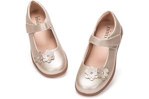 Frank Mully Mädchen-Kleiderschuhe Mädchen Mary Jane Flache Schuhe Ballerinas Flache Party-Schulschuhe mit Schleife für Kleinkinder/kleine Kinder/große Kinder
