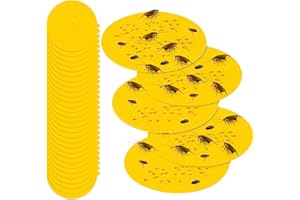 UNISOPH 30 Stück Flohfalle Nachfüllen, 12 cm Durchmesser kreisförmige Flohfallen-Klebescheiben, Bettwanzen-Flohfalle, Klebriger Aufkleber für Haustierhaus,Teppich,Wohnzimmer,Schlafzimmer,Flur,Garten,Zuhause