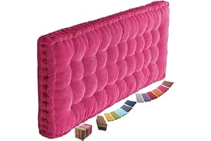 UYEOCO Thick Bench Cushion Pad 2/3 Seater,Cotton Garden Bench Pad Cushions 100cm/110cm/120cm,Seat Cushion Pads for Outdoor Indoor(5@,50x110cm)