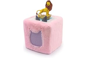 Taladad für Toniebox Bezug,Plüsch Hülle, Schutzhülle Case Schutzfolie,Schutzcover Bezug for Toniebox Speaker Hülle Bezug Toniebox Starter Zubehör Schutzhüllen(Rosa)