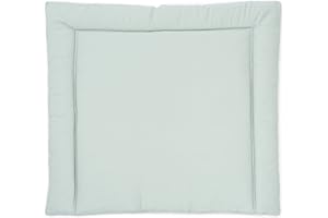 bionik by BioKinder Wickelauflage Wickelunterlage Wickeltischauflage aus Bio-Baumwolle und recycelter Polyestervliesfüllung im Baumwollbeutel, waschbar 80 x 75 x 4 cm