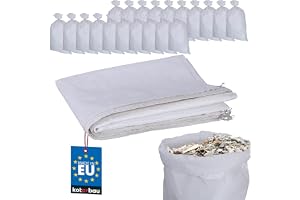 KOTARBAU® Uppsättning av 20 PP-tygpåsar 65 x 105 cm 50 kg tung last-tygpåse