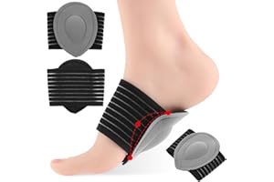 Abeillo Fußgewölbebandage, 2 Teilige Mittelfußbandage Verstellbare Plantarfasziitis Bandage Mittelfußbandage für Männer und Frauen zur Linderung von Plantarfasziitis und Fußgewölbeschmerzen