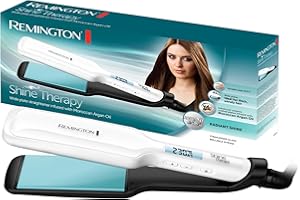 Remington Plattång, högkvalitativ keramisk beläggning berikad med marockansk arganolja och vitamin E för mer glans, Temperatu