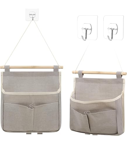 Wandbehang Organizer Mit Taschen – 40x25x9,5 Cm Stoff-Aufbewahrungskorb, Wasserdicht Für Bad, Büro, Schlafzimmer