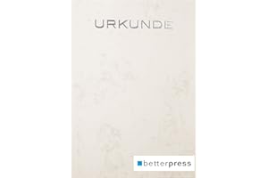 ‎BETTERPRESS GMBH Urkunden Vordrucke Marmor geprägt Reliefprägung 200 g/m² din a4 10 Stück warm grau Betterpress (Silber)