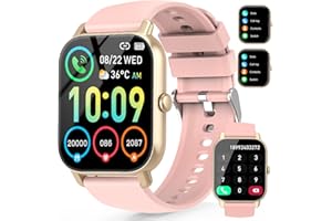 Ddidbi Smartwatch Donna con Effettua/Risposta Chiamate, 1.85" Orologio Smartwatch, 112 modalità sportive, Smart Watch con monitoraggio del sonno/frequenza cardiaca per IOS/Android, Rosa