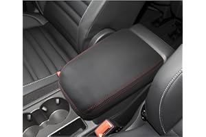 BIXUAN Pokrowiec na podłokietnik kompatybilny z VW Touran L MK2 2016-2023, pokrowiec na podłokietnik środkowy, akcesoria ochronne, skórzana tapicerka