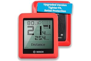 Besudo Schutzhülle aus Silikon kompatibel mit Bosch Intuvia 100 Display - Schutzrahmen passend für Bosch Intuvia 100 Display zum Schutz vor Absturz-Red