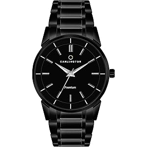 Carlington Premium Watch for Men with Black Colored Chain Watch for Men Stainless Steel and Scratch Resistance