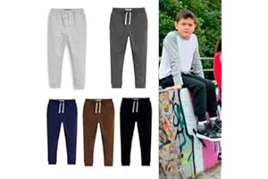 XXR Kids Joggers Trousers Sports Jogging Pants Casual School Play Fleece