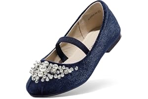 DREAM PAIRS Girl's Toddler/Little Kid/Big Kid Aurora-03 Mary Jane Ballerina Flat Shoes