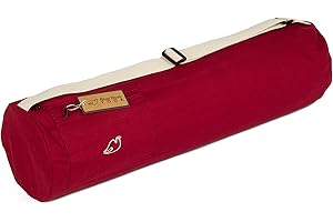 Blue Dove Yoga Chennai Yoga Mat Bag Made from Organic Cotton Yoga Bag with External Zip Up Pocket Choice of Colours