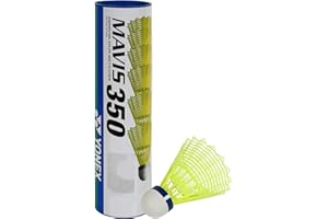 YONEX Mavis 350 Badmintonball Nylonshuttle Blau MED - 6 Stück