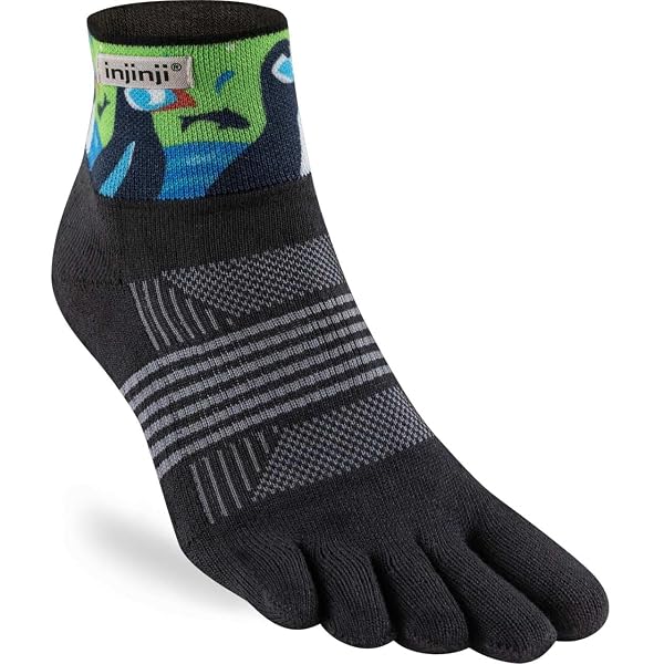 Calze Tecniche Injinji Trail Midweight - Design Artistico - Coolmax - Anti Vesciche - Taglia M