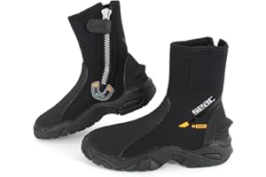 Seac Pro HD, 6mm Neoprene Wetsuit Boots with Side Zipper