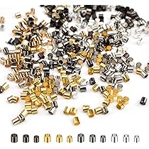 600Pcs Silver Crimp Beads Covers - 3.2mm 4mm 5mm Jewelry Making Supplies For Bracelets