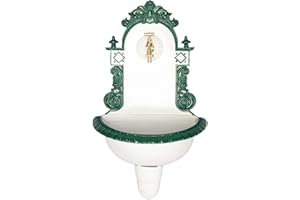 aubaho Nostalgie Waschbecken Brunnen Wandbrunnen 72cm Aluminium Garten Fountain