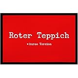 MoonWorks® Fußmatte roter Teppich Kurze Version Hollywood rutschfest & waschbar weiß 60x40cm