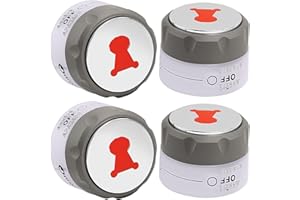 NOVINO 91538 Lighted Control Knobs for Weber Summit Grill 2012+ 400/600 Series E-470 670, S-460 470 660 670, 4-Pack Main Burner Lighted Control knob