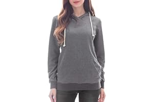 Smallshow Maternity Nursing Hoodies Women’s Long Sleeve Breastfeeding Sweatshirt
