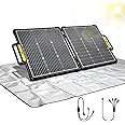 Togo POWER Portable Solar Panel for Power Station - Efficient, Waterproof Solar Cell Charger with Reflective Mat - Foldable & Adjustable 100W Bifacial Solar Panel Bracket for Home & Outdoor Adventure