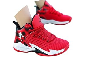 Generisch Baskets pour garçon - Légères et respirantes - En maille - Chaussures de basket-ball sportives - Confortables - Design durable