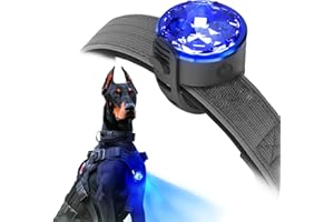 UMIONE PET LIGHT: luce impermeabile per cani, durevole e ideale per passeggiate notturne, X.S.M.L, Plastica, Diamante