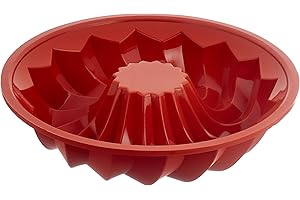 silikomart 20.224.00.0060 SFT224 Moule Forme Savarin Silicone Terre Cuite, Terracotta