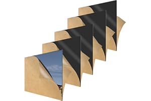 SUQ 5 Stück Schwarz Undurchsichtig Acrylplatten, 1.8 mm Dicke 20 * 30cm Plexiglas Quadratische Platten mit Schutzfolie, Acrylplatten Acrylglas für das Ersatzglas von Fotorahmen, Projektausstellung