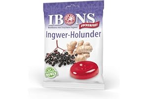 ‎IBONS IBONS Lutschbonbons 75g zuckerfrei (Ingwer-Holunder)